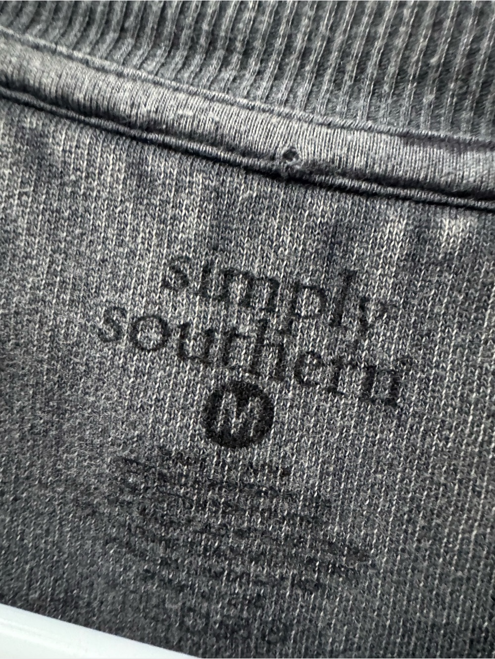 Simply Southern Gray 'Dead Inside But Caffeinated' Women's Crew Sweatshirt - Picture 5 of 5